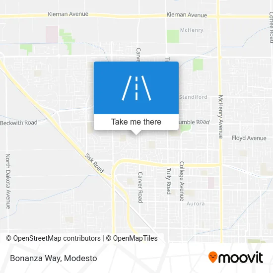 Bonanza Way map