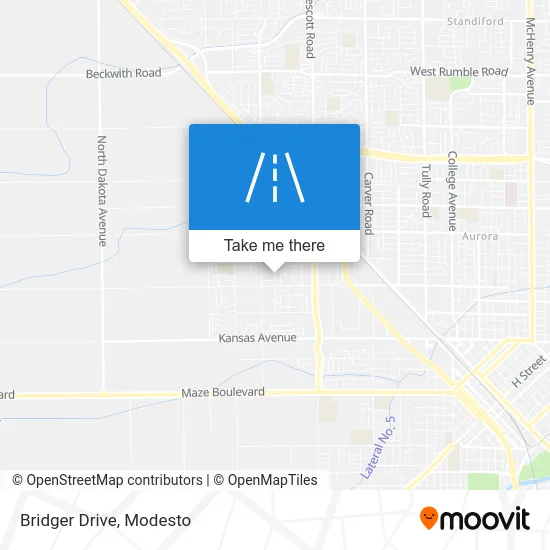 Bridger Drive map