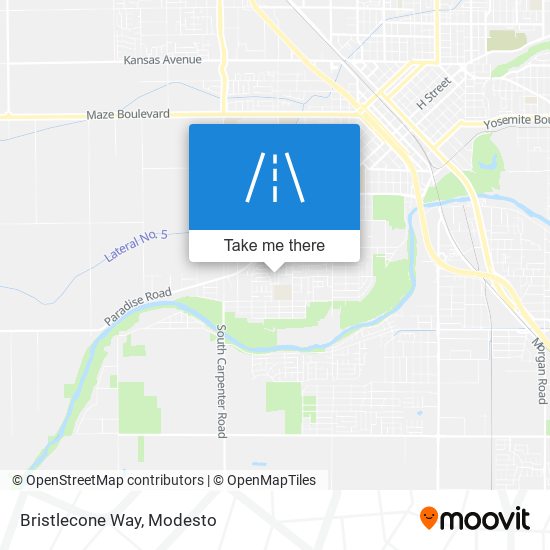 Bristlecone Way map