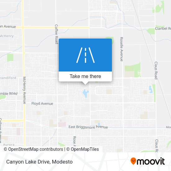 Canyon Lake Drive map