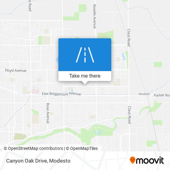 Canyon Oak Drive map