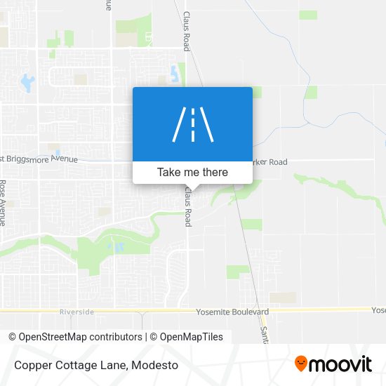 Copper Cottage Lane map