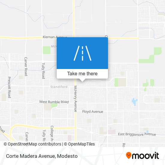 Corte Madera Avenue map