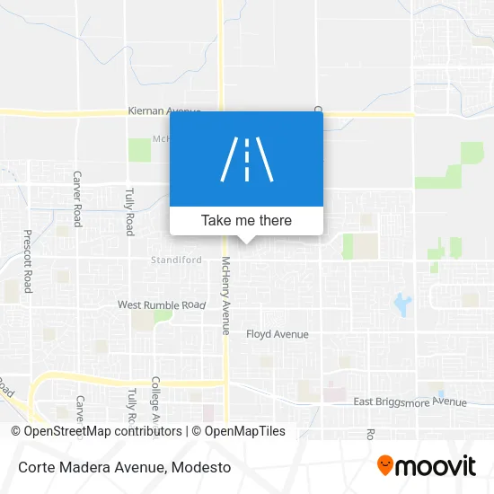 Mapa de Corte Madera Avenue