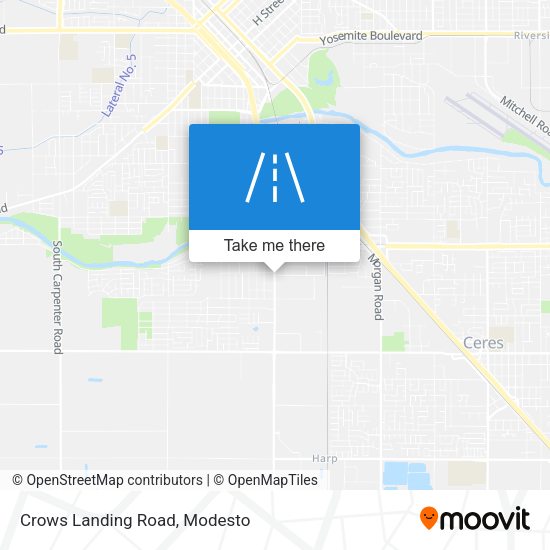Mapa de Crows Landing Road