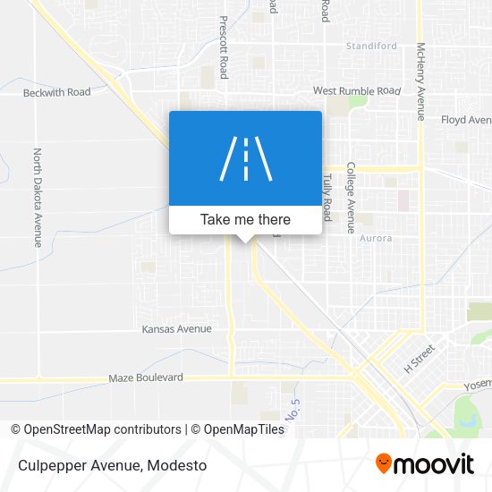 Culpepper Avenue map