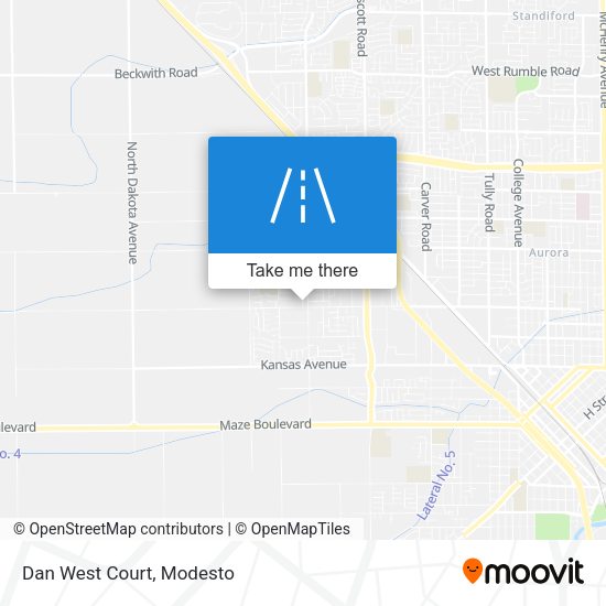 Mapa de Dan West Court