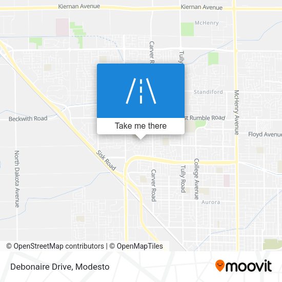 Mapa de Debonaire Drive