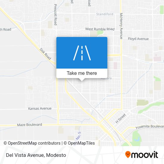 Mapa de Del Vista Avenue