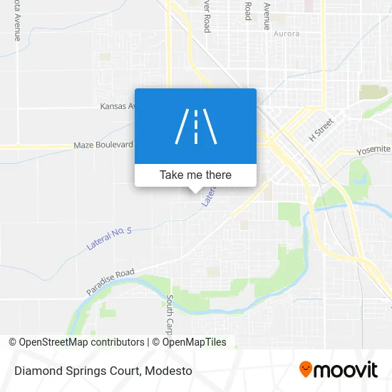 Diamond Springs Court map
