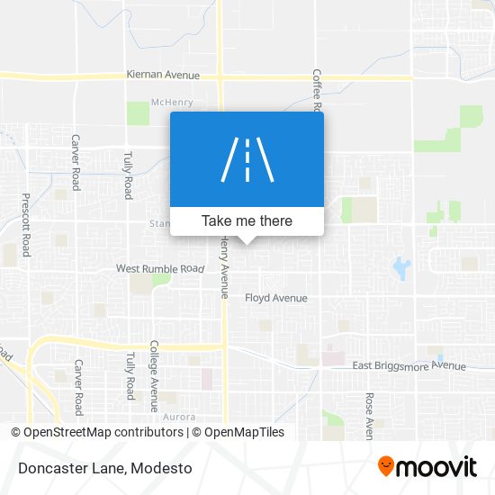 Doncaster Lane map