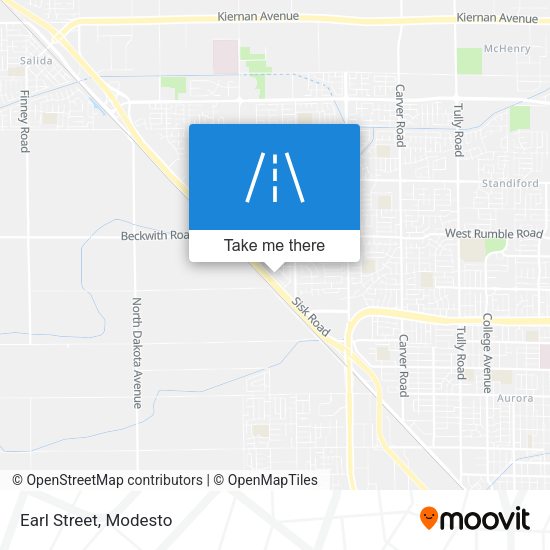 Mapa de Earl Street