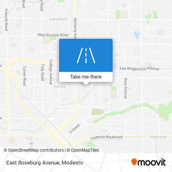 East Roseburg Avenue map