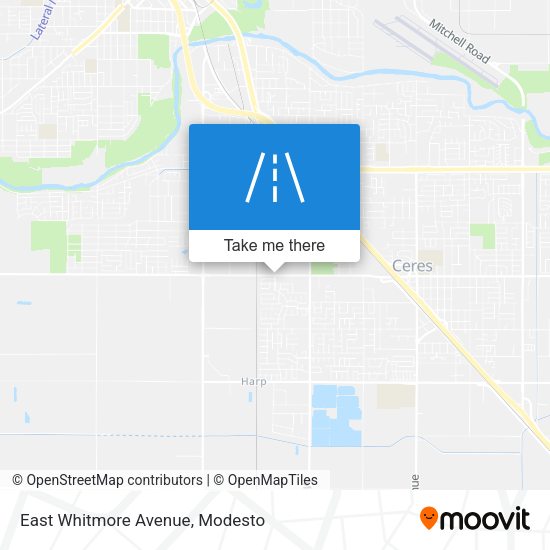 Mapa de East Whitmore Avenue