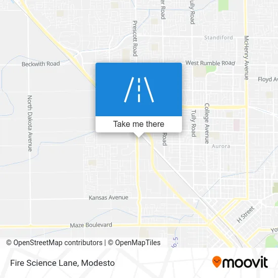 Fire Science Lane map