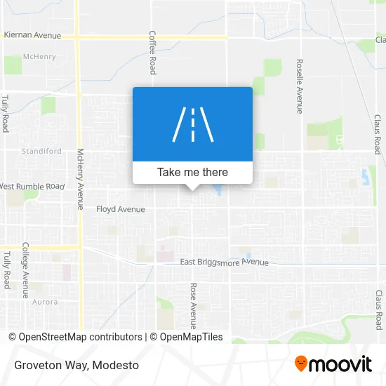 Groveton Way map