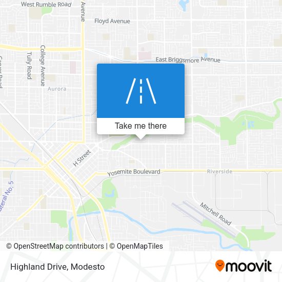 Mapa de Highland Drive