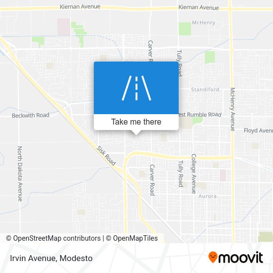 Mapa de Irvin Avenue