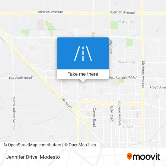 Jennifer Drive map