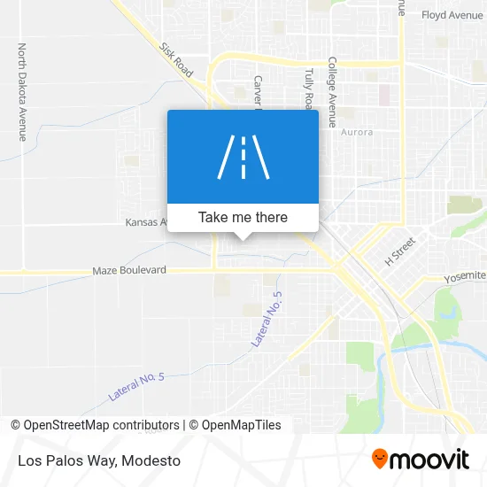 Los Palos Way map