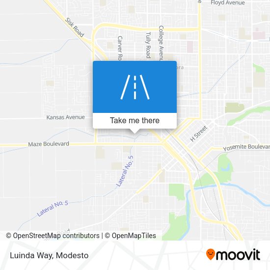 Mapa de Luinda Way