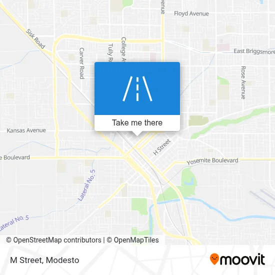 M Street map