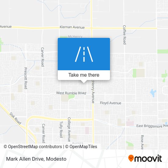Mapa de Mark Allen Drive