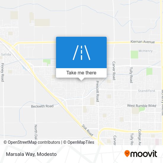 Mapa de Marsala Way