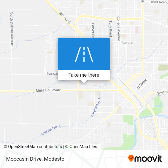 Mapa de Moccasin Drive