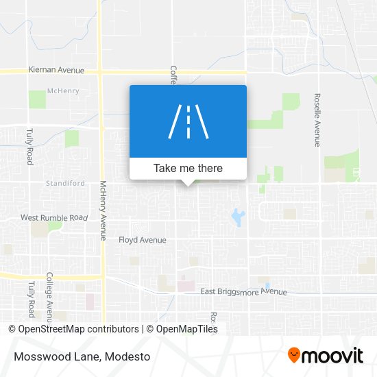 Mosswood Lane map