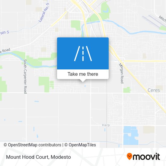 Mapa de Mount Hood Court