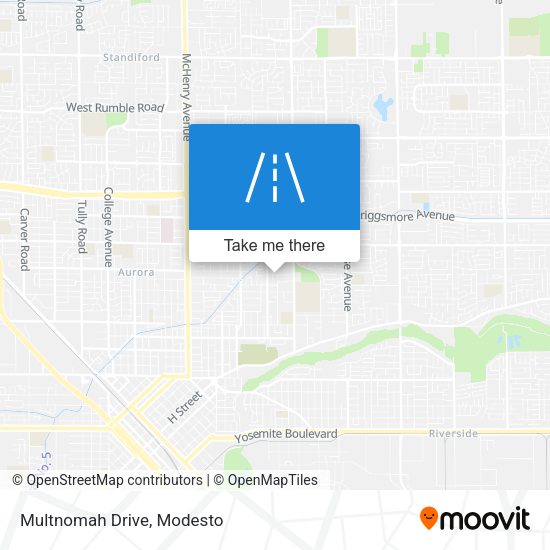 Multnomah Drive map