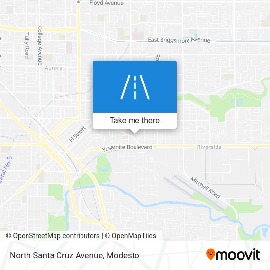 North Santa Cruz Avenue map