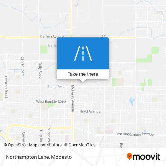 Northampton Lane map