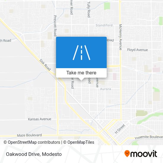 Oakwood Drive map