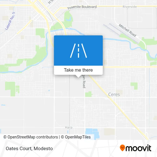 Oates Court map