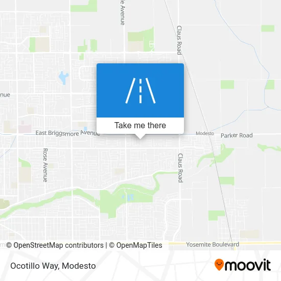 Ocotillo Way map