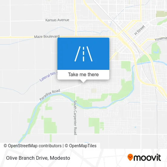 Olive Branch Drive map