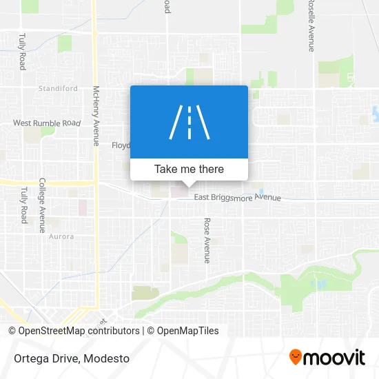 Ortega Drive map