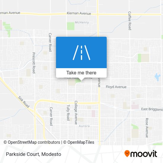 Mapa de Parkside Court