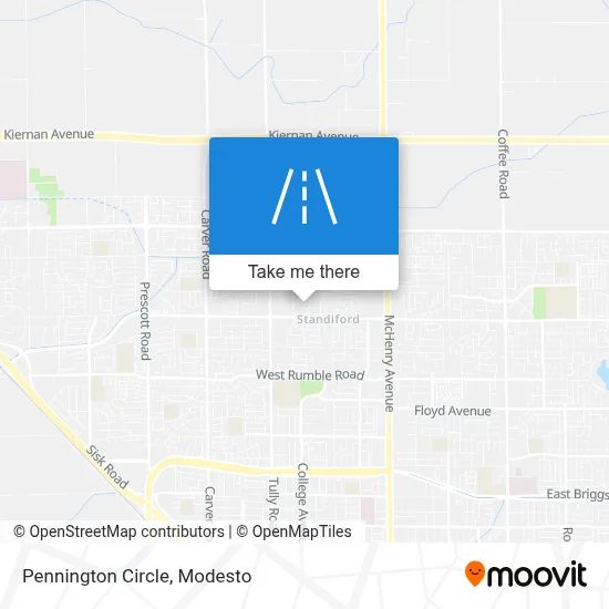 Pennington Circle map