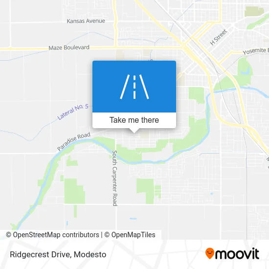 Ridgecrest Drive map