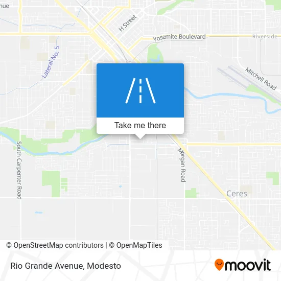 Rio Grande Avenue map