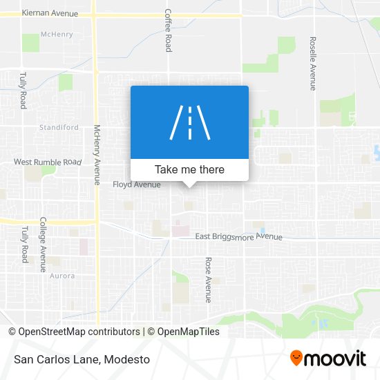 Mapa de San Carlos Lane