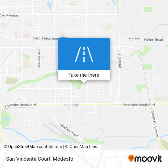 San Vincente Court map