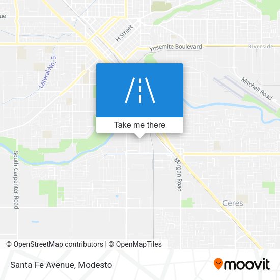 Mapa de Santa Fe Avenue