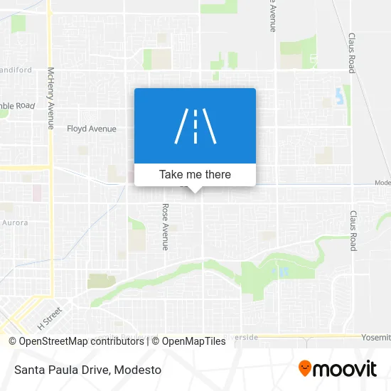Santa Paula Drive map
