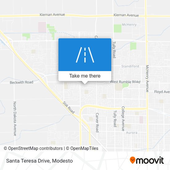 Santa Teresa Drive map