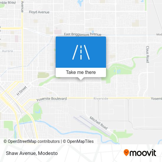 Mapa de Shaw Avenue