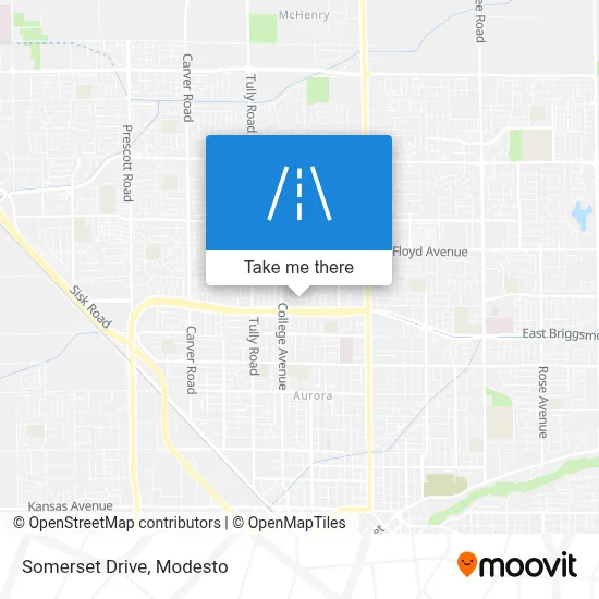 Somerset Drive map